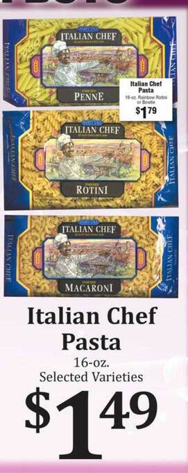 Rosauers Italian chef pasta offer