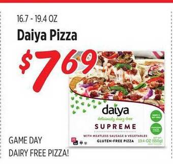 Rouses Daiya pizza offer