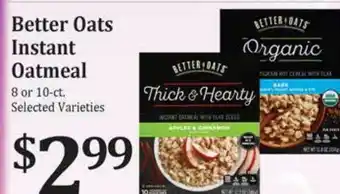 Rosauers Better oats instant oatmeal offer