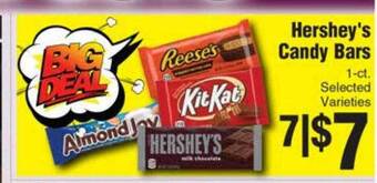 Rosauers Hershey's candy bars offer