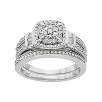Kohl's Always yours sterling silver 1/2 ct. t.w. diamond engagement ring set offer
