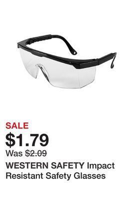 Harbor Freight Tools Impact resistant safety glasses offer