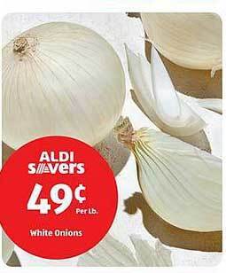 Aldi White onions offer
