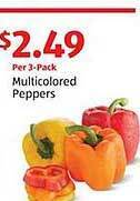 Aldi Multicolored peppers offer