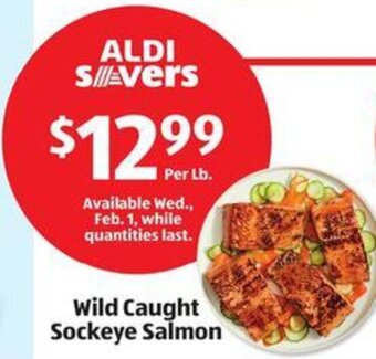 Aldi Wild Caught Sockeye Salmon offer