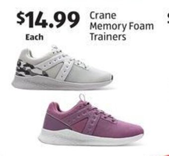 Aldi Crane Memory Foam Trainers offer
