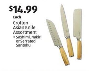 Aldi Crofton Asian Knife Assortment offer