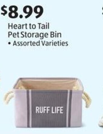 Aldi Heart to Tail Pet Storage Bin offer