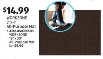Aldi Workzone 3'x4' All Purpose Mat offer