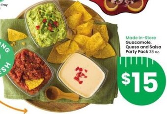 Albertsons Guacamole, Queso and Salsa Party Pack 38 oz offer