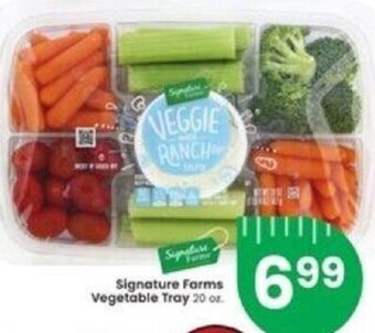 Albertsons Signature Farms Vegetable Tray 20 oz offer