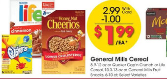 Kroger General Mills Cereal offer