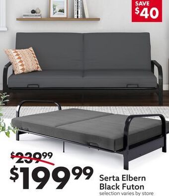 Big Lots Serta elbern black futon offer