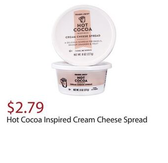 Trader Joe's Hot cocoa inspired cream cheese spread offer