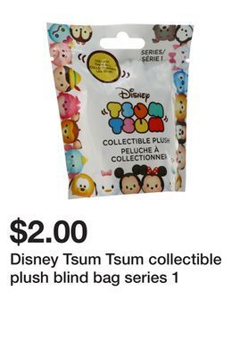 Five Below Disney tsum tsum collectible plush blind bag series 1 offer