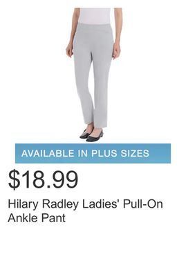 Costco Hilary radley ladies' pull-on ankle pant offer