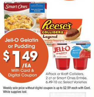 Kroger Jell-O Gelatin or Pudding offer