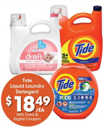 Kroger Tide Liquid Laundry Detergent offer