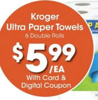 Kroger Kroger Ultra Paper Towels offer