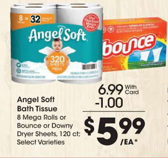Kroger Angel Soft Bath Tissue offer