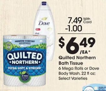 Kroger Quilted Northern Bath Tissue offer
