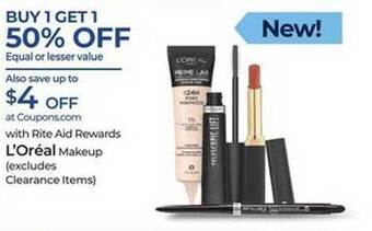 Rite Aid L'oréal makeup offer