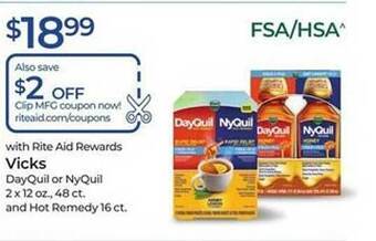 Rite Aid Vicks dayquil or nyquil offer