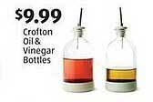 Aldi Crofton oil & vinegar bottles offer