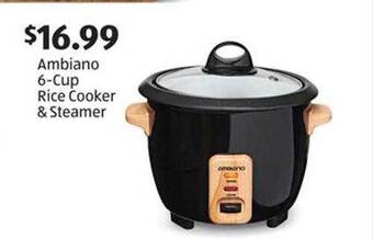 Aldi Ambiano 6-cup rice cooker & steamer offer