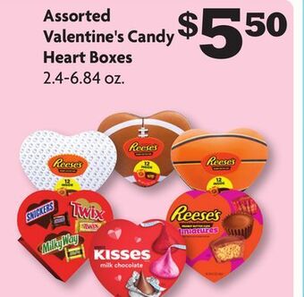 Family Dollar Assorted valentine's candy heart boxes offer