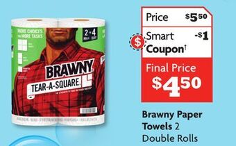 Family Dollar Brawny paper towels offer
