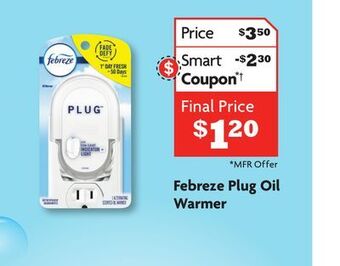 Family Dollar Febreze plug oil warmer offer