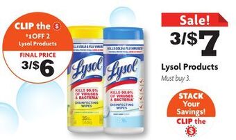 Family Dollar Lysol products offer