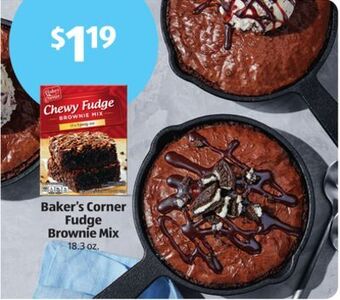 Aldi Baker's corner fudge brownie mix offer