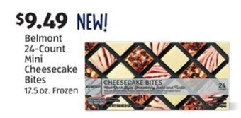 Aldi Belmont 24-count mini cheesecake bites offer