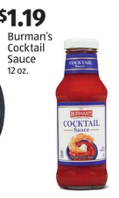 Aldi Burman's cocktail sauce offer