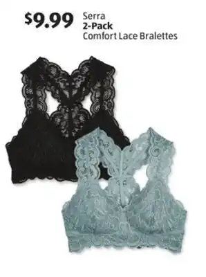 Aldi Serra 2-pack comfort lace bralettes offer