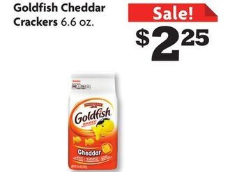Family Dollar Goldfish cheddar crackers offer