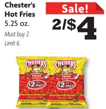 Family Dollar Chester's hot fries offer
