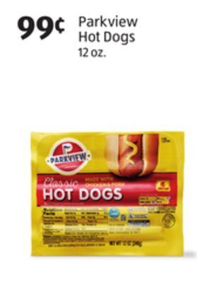Aldi Parkview hot dogs offer