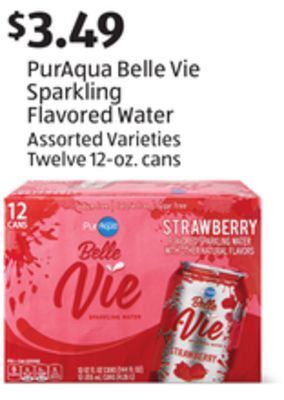 Aldi Puraqua belle vie sparkling flavored water offer