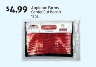 Aldi Appleton farms center cut bacon offer