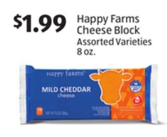 Aldi Happy farms cheese block offer