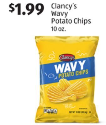 Aldi Clancy's wavy potato chips offer