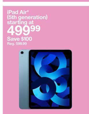 Target Ipad air® (5th generation) offer
