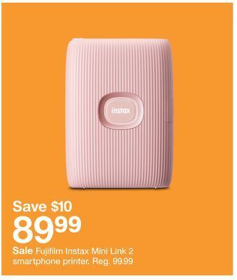 Target Fujifilm instax mini link 2 smartphone printer offer