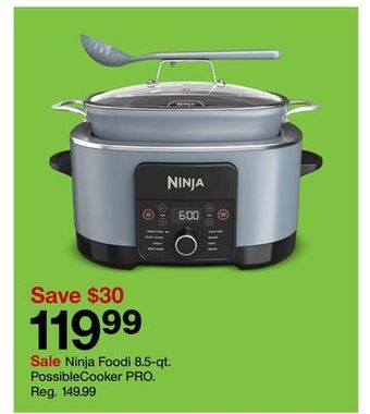 Target Ninja foodi 8.5-qt. possiblecooker pro offer