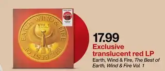 Target Earth, wind & fire, the best of earth, wind & fire vol. 1 offer