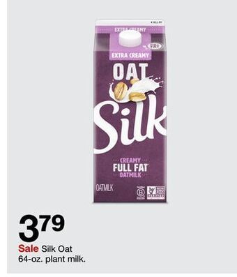 Target Silk oat 64-oz. plant milk offer