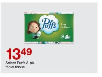 Target Puffs 8-pk. facial tissue offer